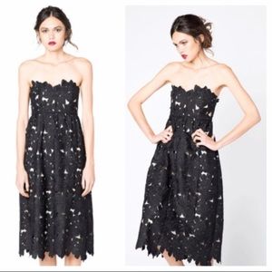 Stone Cold Fox Tennessee Black Lace Midi Dress